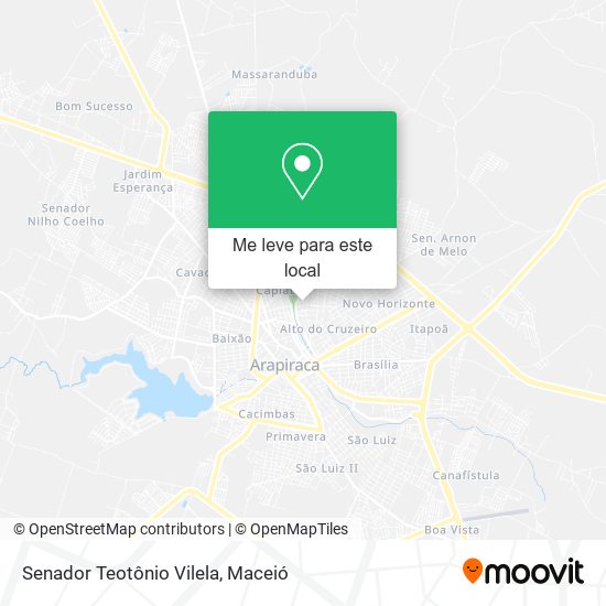 Senador Teotônio Vilela mapa