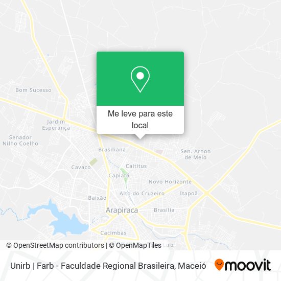 Unirb | Farb - Faculdade Regional Brasileira mapa