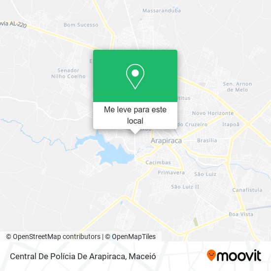Central De Polícia De Arapiraca mapa