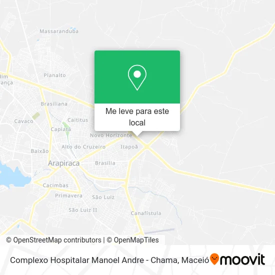 Complexo Hospitalar Manoel Andre - Chama mapa