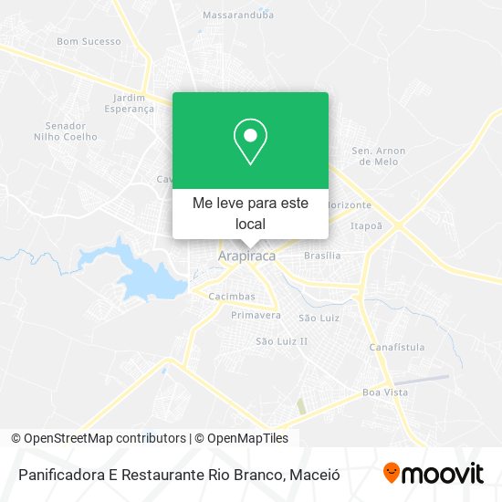 Panificadora E Restaurante Rio Branco mapa