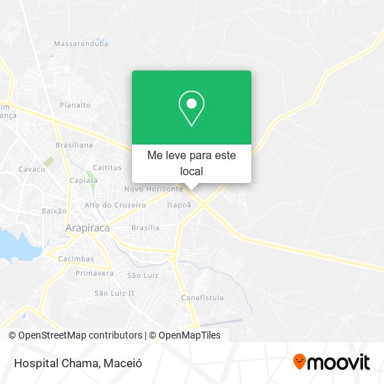 Hospital Chama mapa