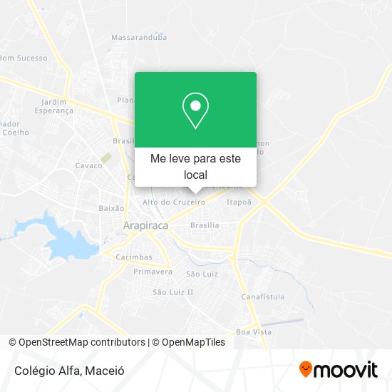 Colégio Alfa mapa