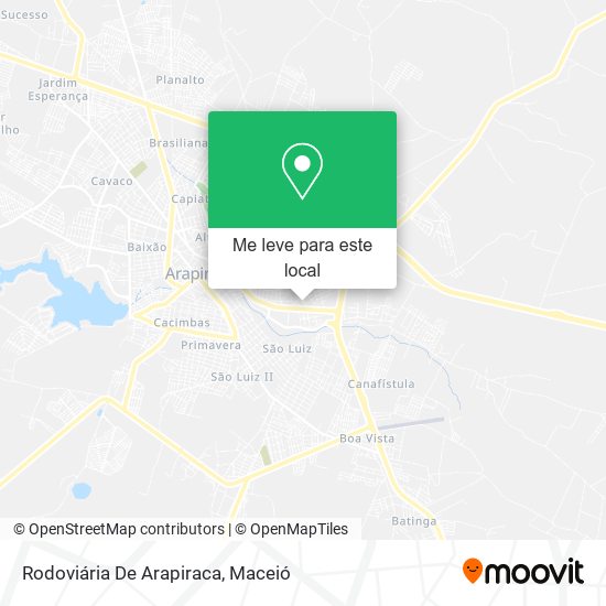 Rodoviária De Arapiraca mapa
