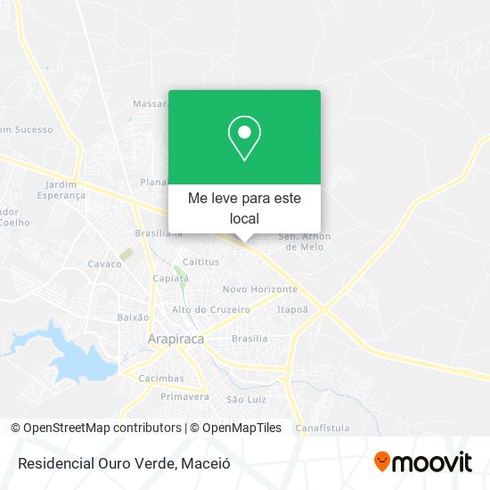 Residencial Ouro Verde mapa