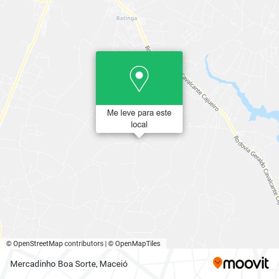 Mercadinho Boa Sorte mapa