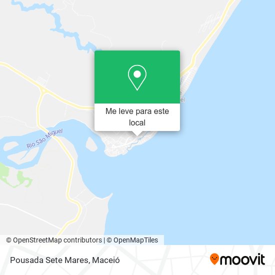 Pousada Sete Mares mapa