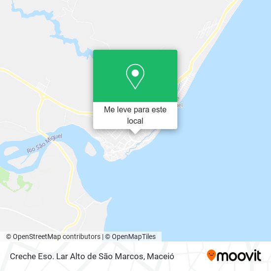 Creche Eso. Lar Alto de São Marcos mapa