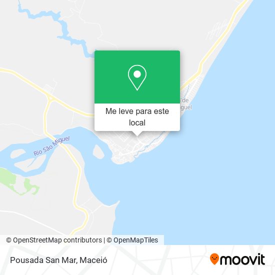 Pousada San Mar mapa