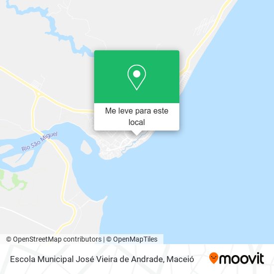 Escola Municipal José Vieira de Andrade mapa
