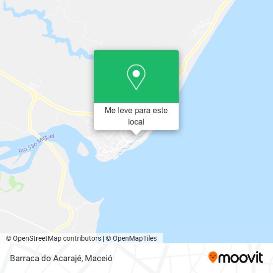 Barraca do Acarajé mapa