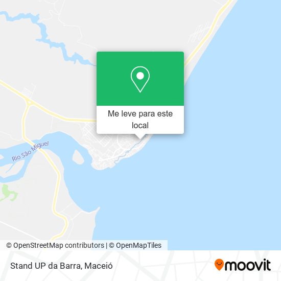 Stand UP da Barra mapa