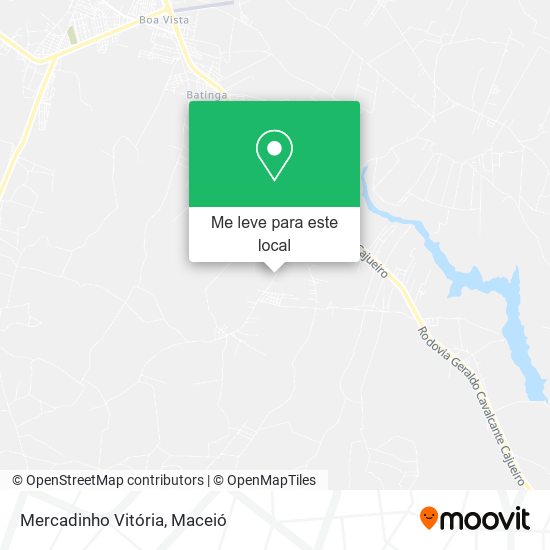 Mercadinho Vitória mapa