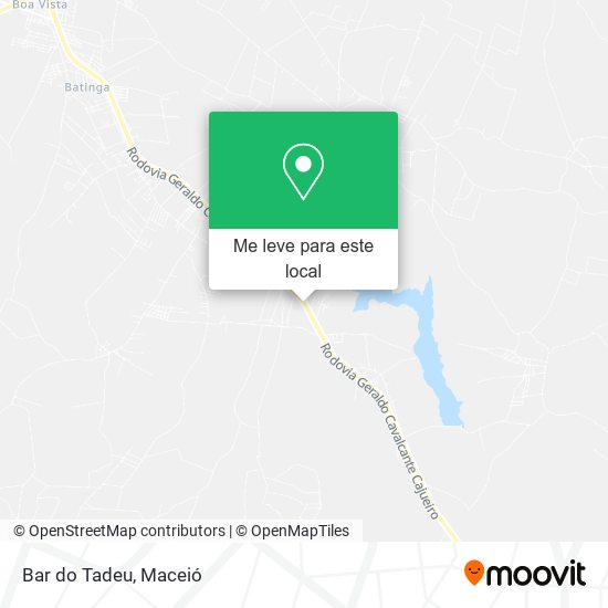 Bar do Tadeu mapa