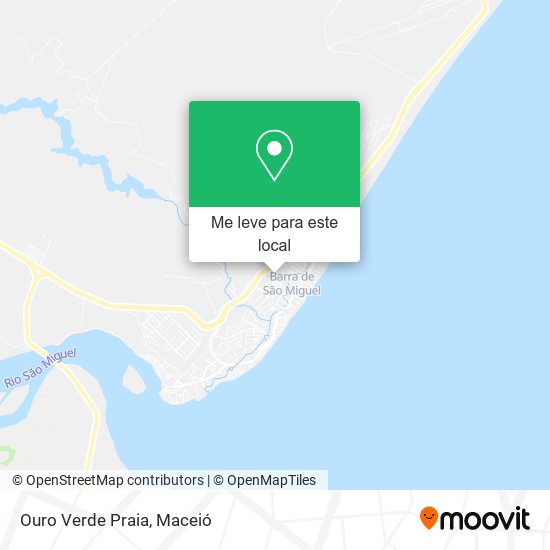 Ouro Verde Praia mapa