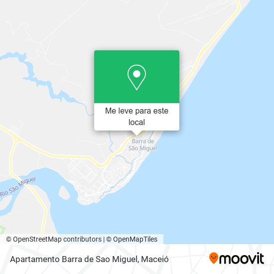 Apartamento Barra de Sao Miguel mapa