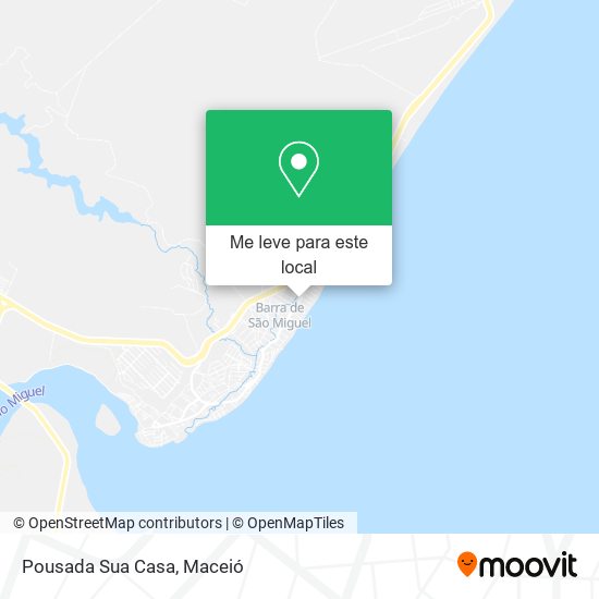 Pousada Sua Casa mapa