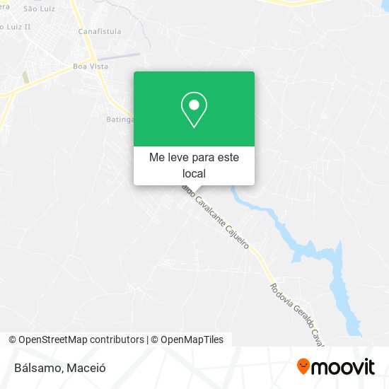 Bálsamo mapa