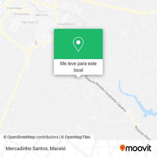 Mercadinho Santos mapa