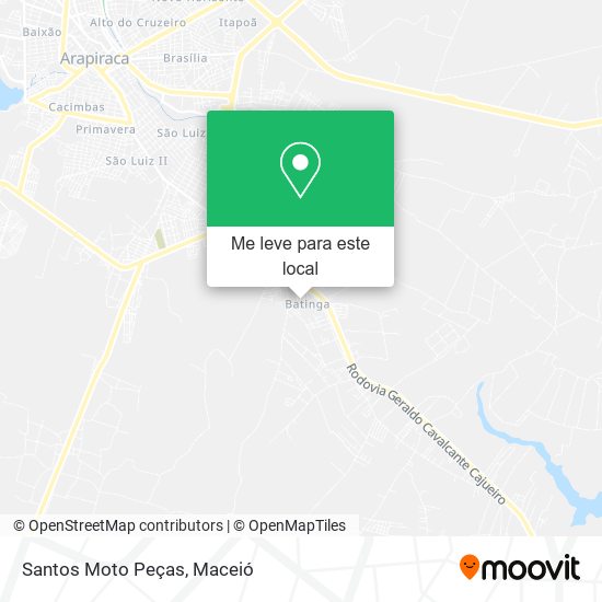 Santos Moto Peças mapa