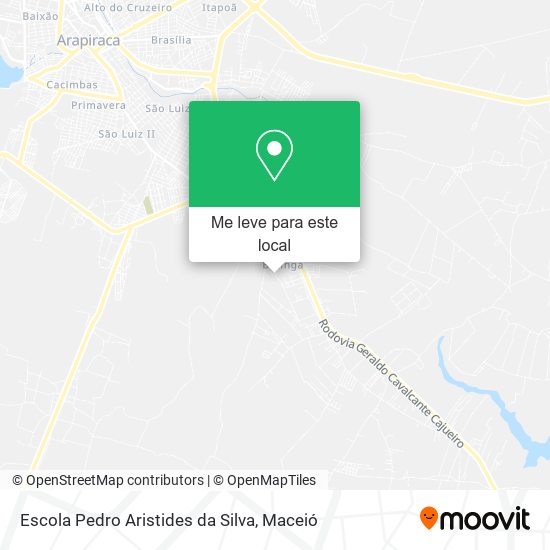 Escola Pedro Aristides da Silva mapa