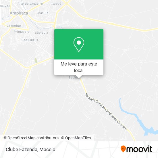 Clube Fazenda mapa
