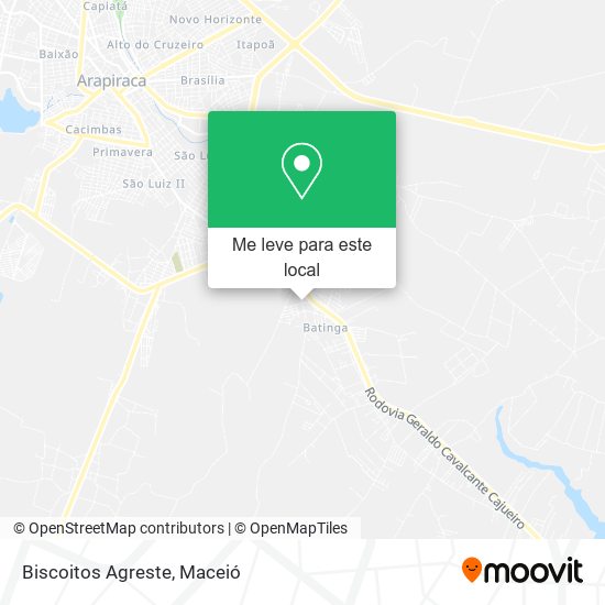 Biscoitos Agreste mapa