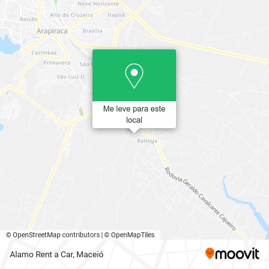 Alamo Rent a Car mapa