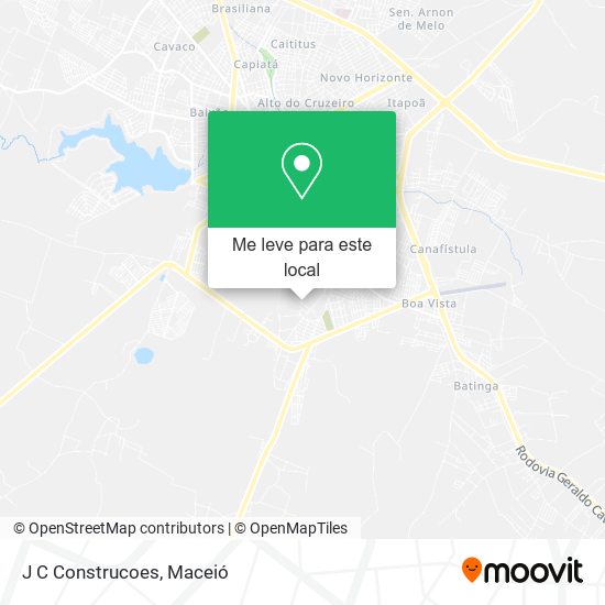 J C Construcoes mapa