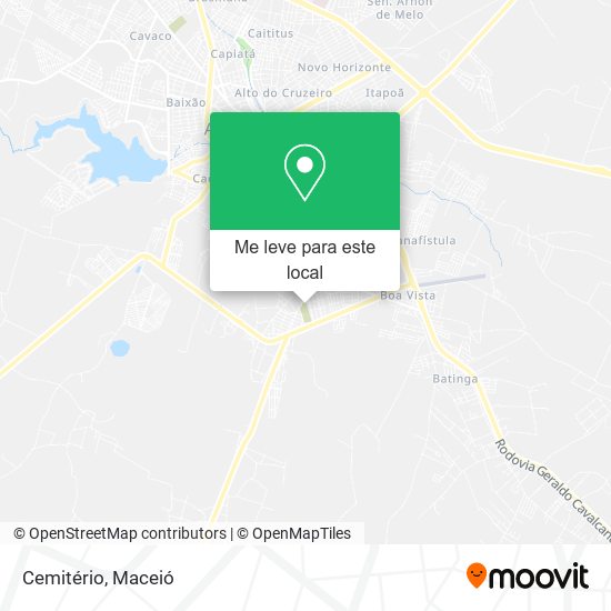 Cemitério mapa