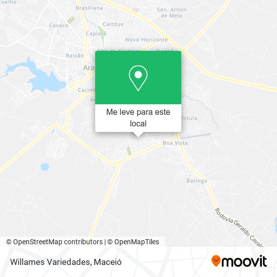 Willames Variedades mapa