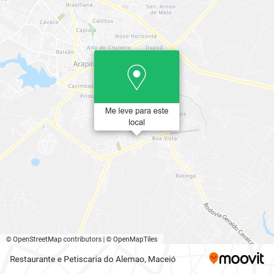 Restaurante e Petiscaria do Alemao mapa
