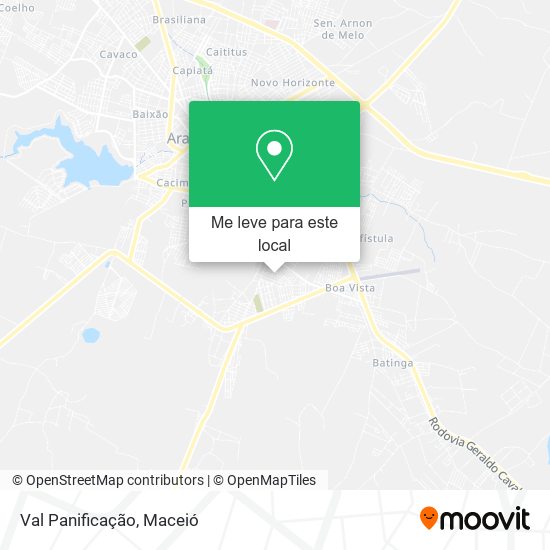 Val Panificação mapa
