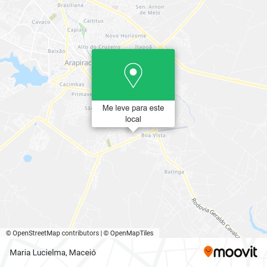 Maria Lucielma mapa