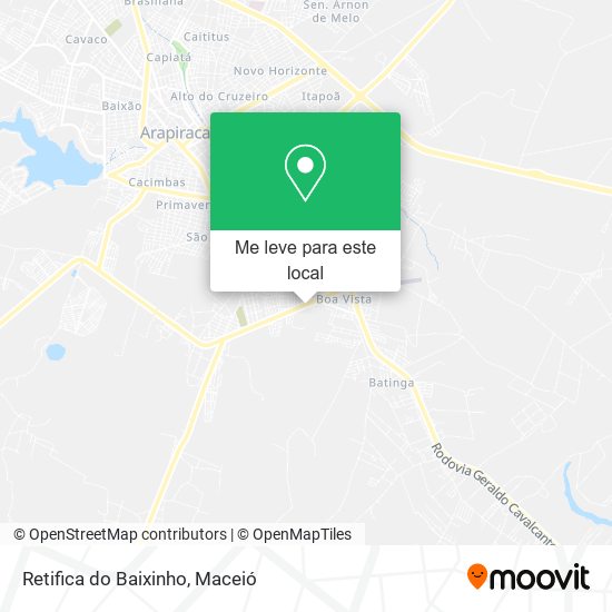 Retifica do Baixinho mapa