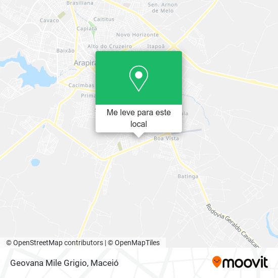 Geovana Mile Grigio mapa