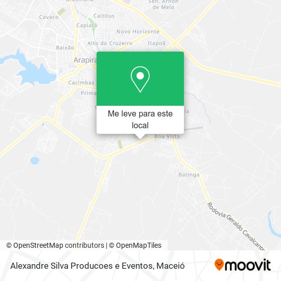 Alexandre Silva Producoes e Eventos mapa