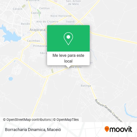 Borracharia Dinamica mapa