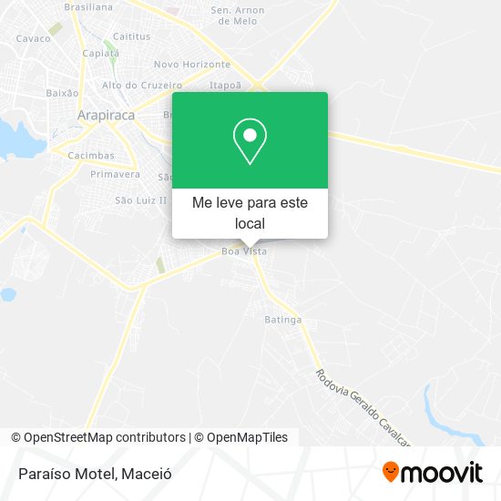 Paraíso Motel mapa