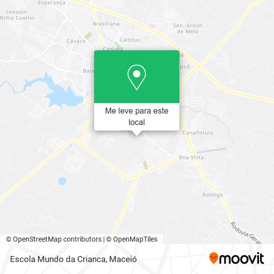 Escola Mundo da Crianca mapa