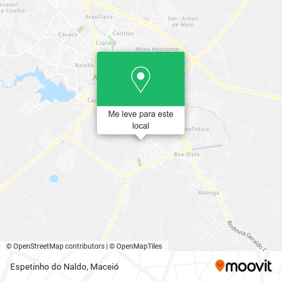 Espetinho do Naldo mapa