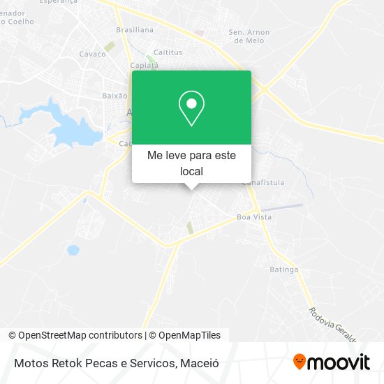 Motos Retok Pecas e Servicos mapa