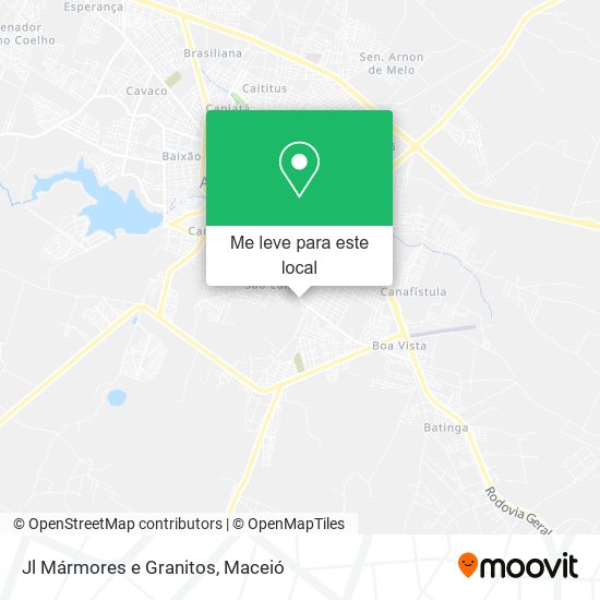 Jl Mármores e Granitos mapa