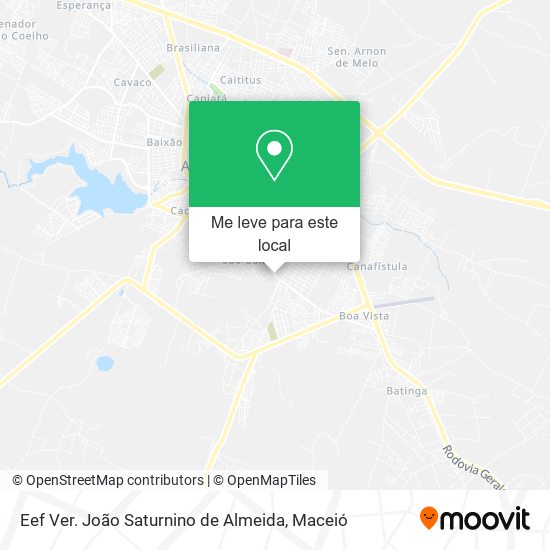 Eef Ver. João Saturnino de Almeida mapa