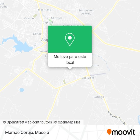 Mamãe Coruja mapa