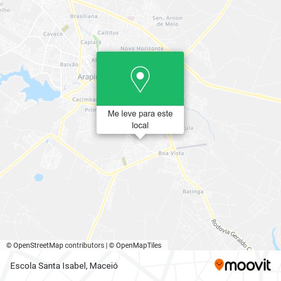 Escola Santa Isabel mapa