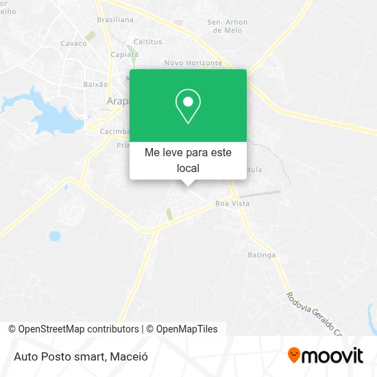 Auto Posto smart mapa