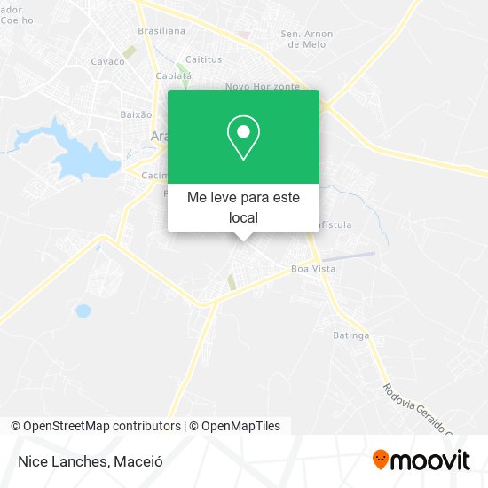 Nice Lanches mapa