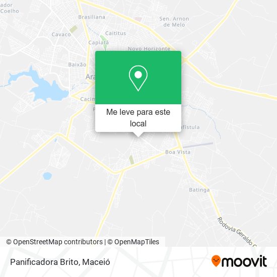 Panificadora Brito mapa