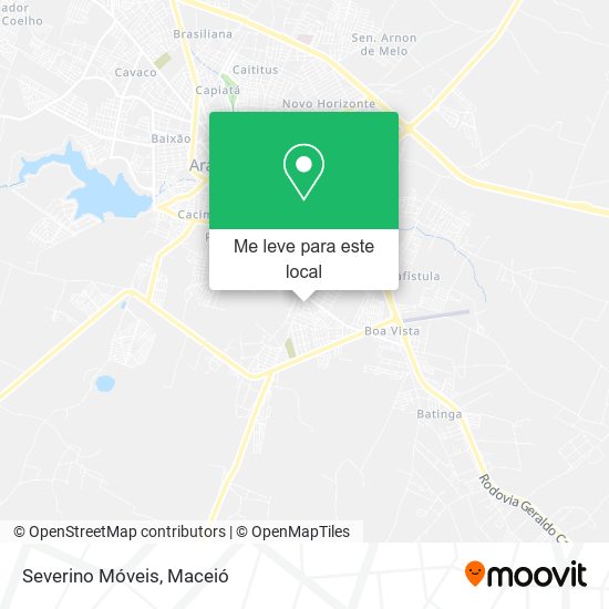 Severino Móveis mapa